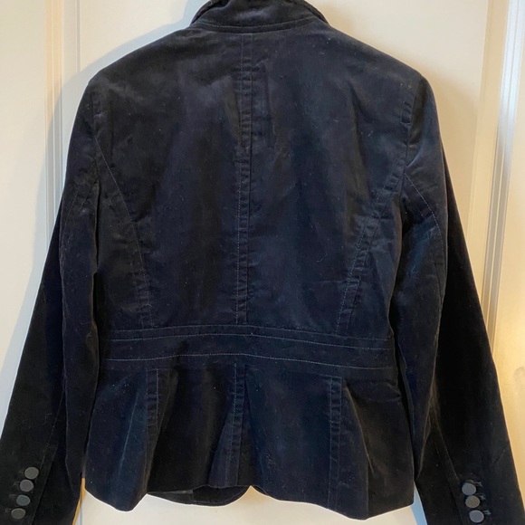 Talbots Black Velvet One Button Structured Blazer, size 6 - Picture 7 of 8